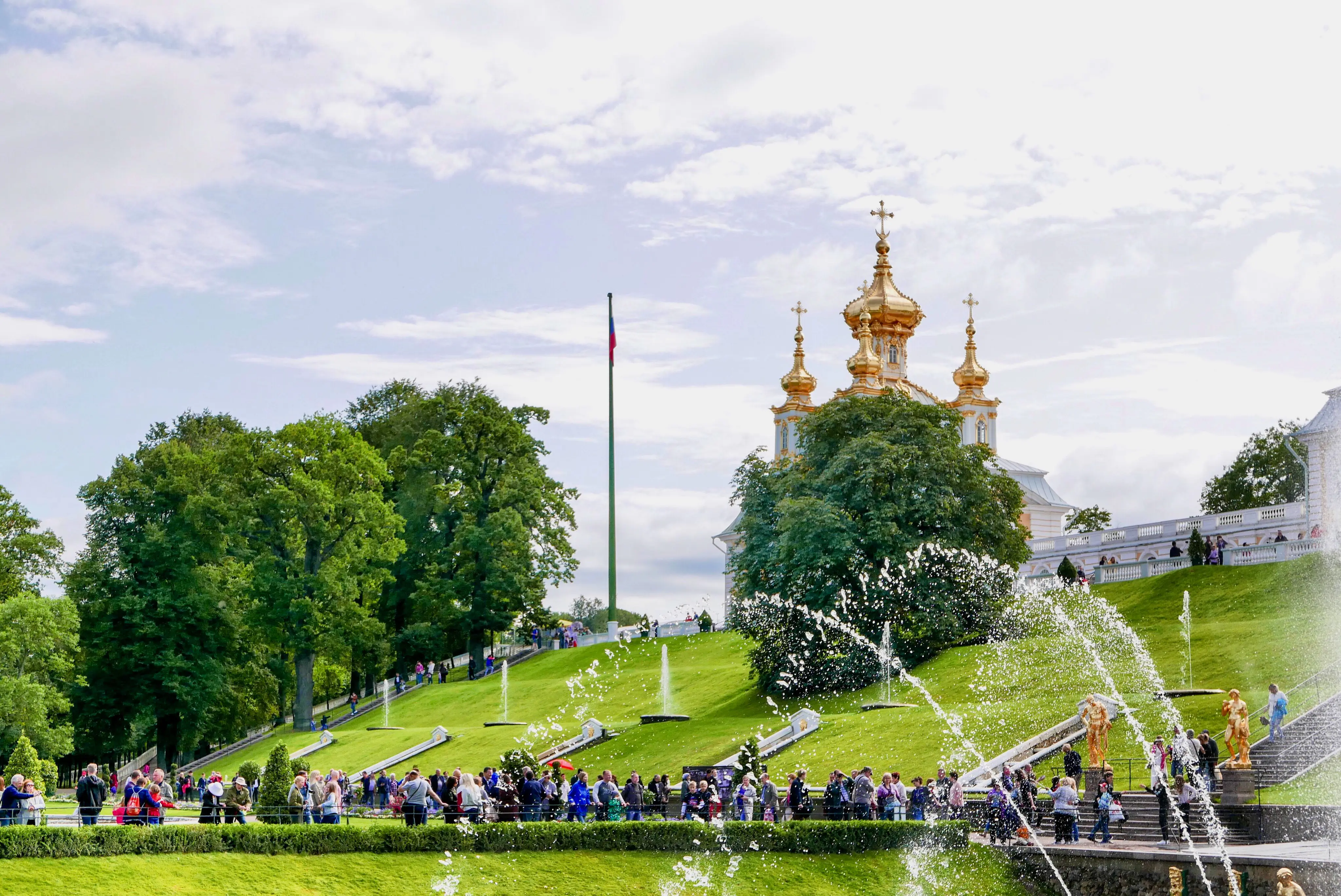 visite parc palais saint petersbourg russie